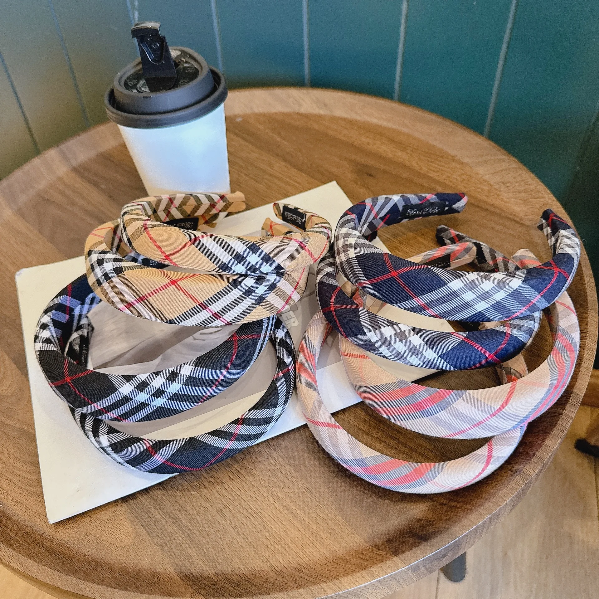 Luxury Catalog Classic Plaid Headbands 2CM 3CMB Sponge Hairbands Women Designer Headband Fashion Hair Accessories