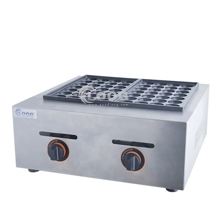 Commercial Equipment Factory Price Fish Ball Takoyaki Maker Machine 2800pa Gas Takoyaki Maker
