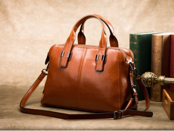 JIANUO women handbags stylish cheap fashion genuine leather handbag