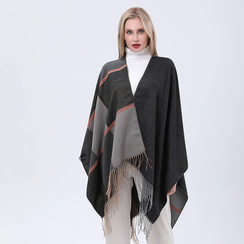 wholesale high quality fashion new Shawl Mexican jacquard European and American poncho