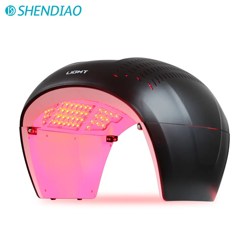 Инженерные пластмассы Горячая продажа светодио дный спектрометр складной красный и синий светильник для омоложения кожи, удаления акне удаления PDT фотон красоты