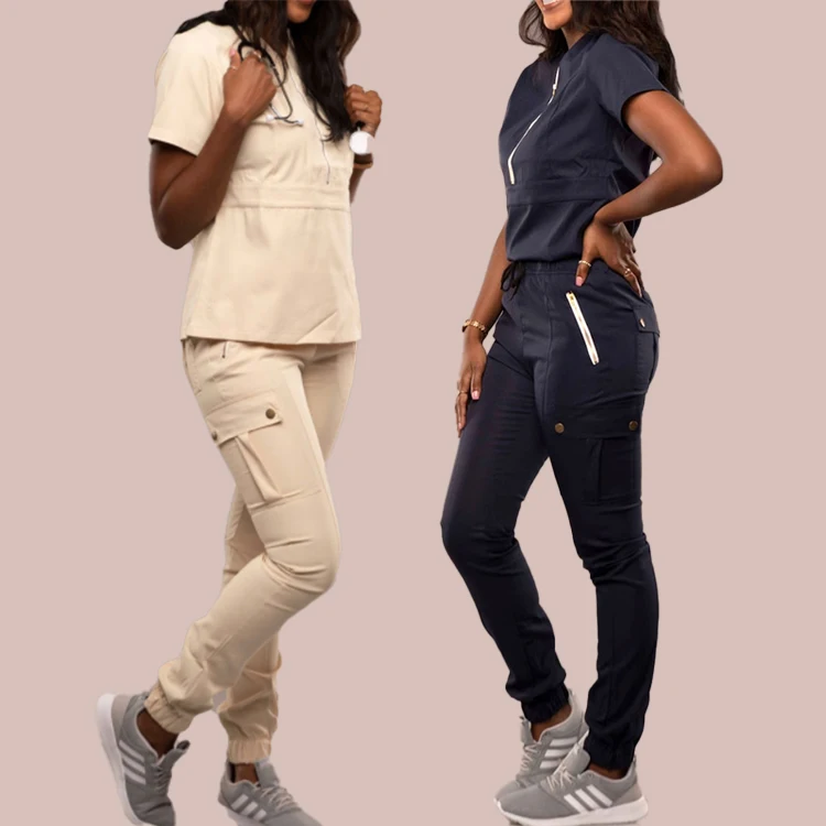 Custom Logo Printed Norwegian Breathable Elegant Spa Beauty Salon Uniform for Spa Uniforms