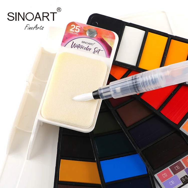 18 33 42 Colors Artist Mini Portable Box Pocket Watercolors Travel Set For Outdoor Painting