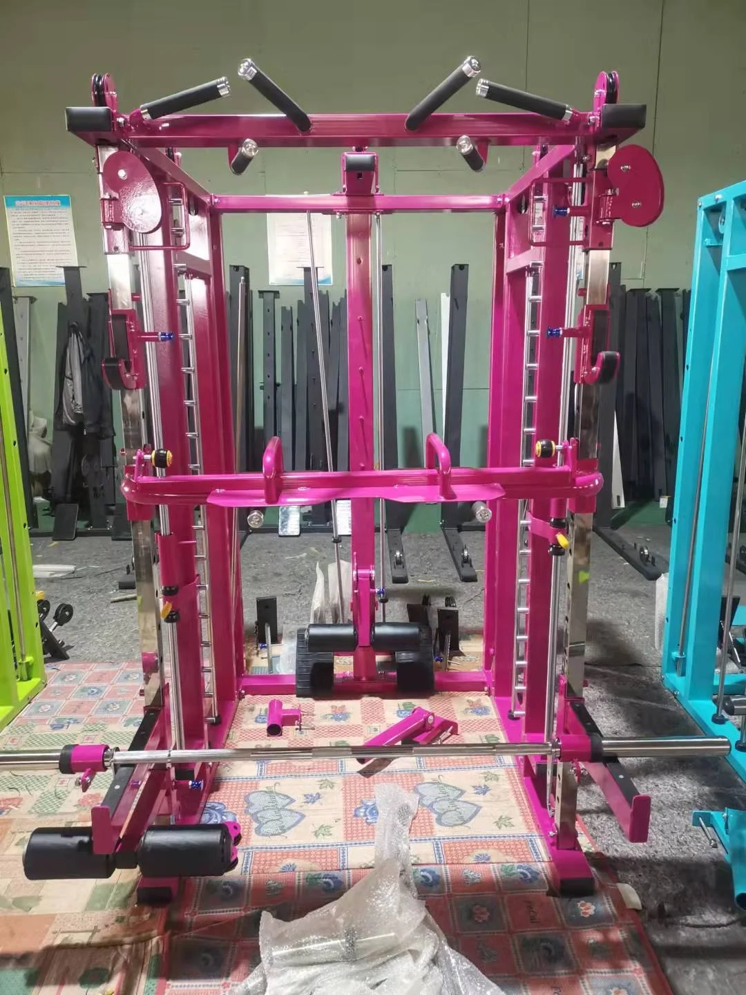 5 in 1 multifunction machine smith/squat/cable crossover /pull down/low downmachine