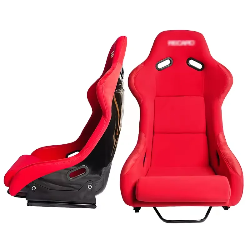 Racing Seats with Heavy Duty Design, Fixed Racing Seats with Red Velvet Interior MJ