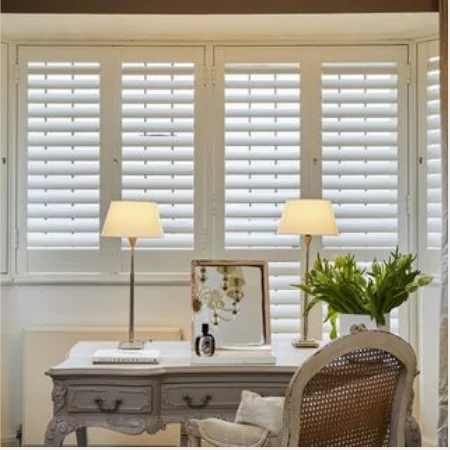China interior wood furniture window blinds shades plantation shutters