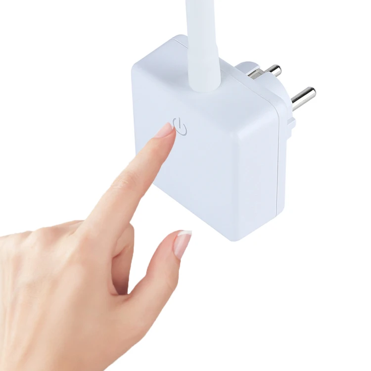 erp rohs ce Bedside reading swing arm indoor led lighting night light bedroom dimmer timer plug in wall table desk lamps