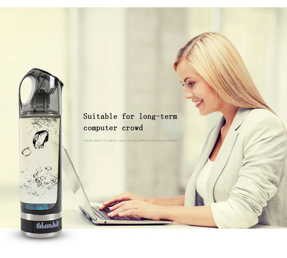 Hydrogen-rich Water Cup  Quantum Health Energy Hydrogen Water bottle Electrolytic Cup 500ml