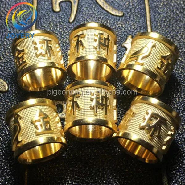 High quality Gold pigeon rings bird rings bird bands poultry leg band chicken ring