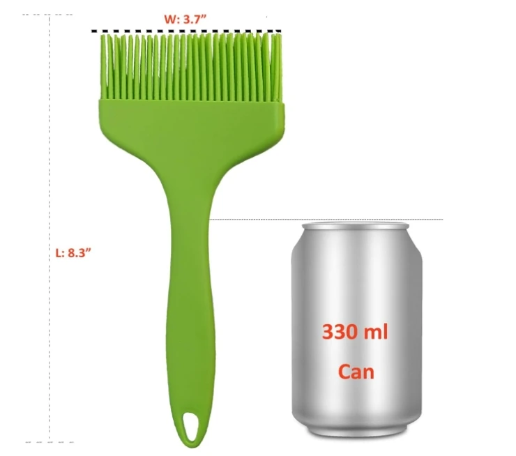 Silicone Oil Brush For Pastry Basting Large Size Brush For BBQ One-piece Design Hear Resistant For Baking