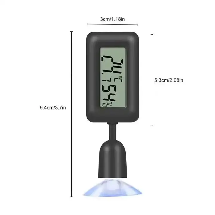 Rotatable Digital Hygrometer & Thermometer Suction Cup Indoor Greenhouse Temperature Humidity Meter Smart Home Product Showcase