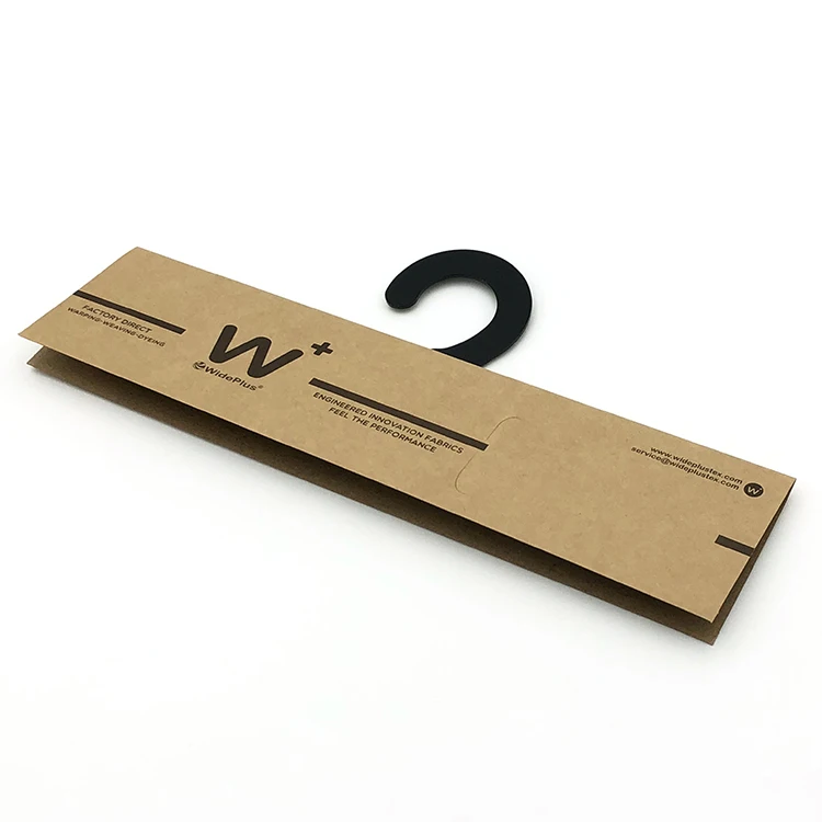 Пользовательская печать, экологически чистая бумажная ткань, вешалка для образцов с пластиковым крючком