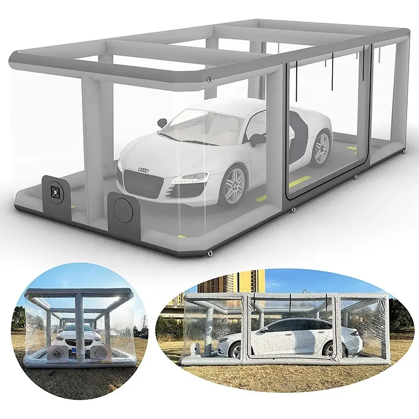 High Quality Durable Material Made for PVC Tarpaulin Inflatable Car Cover Bubble Tent for Car Shelter