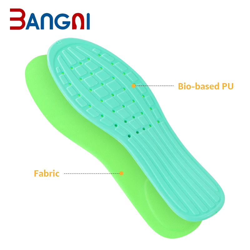 Supplier Manufacturer Super Soft Shoe Inserts Comfortable Sole Sports Bio-based PU Insoles