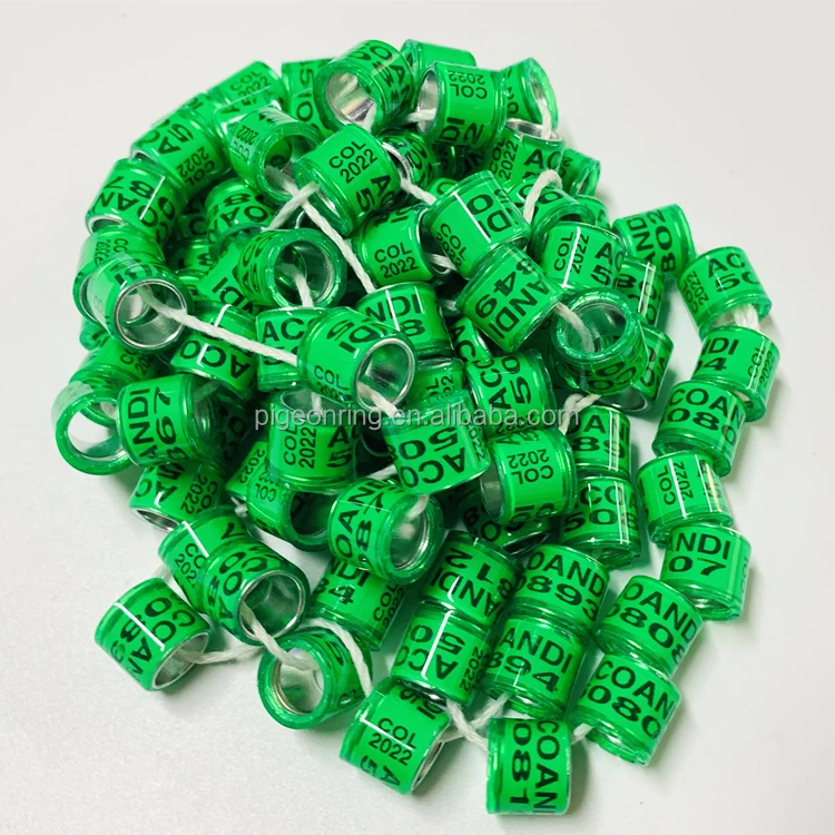 High quality 2023 pigeon fci rings aluminum with plastic pigeon racing rings