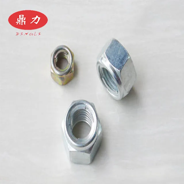 
ASTM/BS carbon steel 4.8/8.8 Zinc plated Self-locking iron nut 