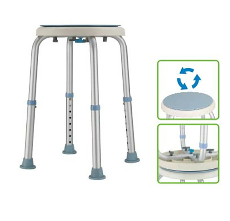 Hot selling multifunctional height adjustable shower chair shower stool modern design