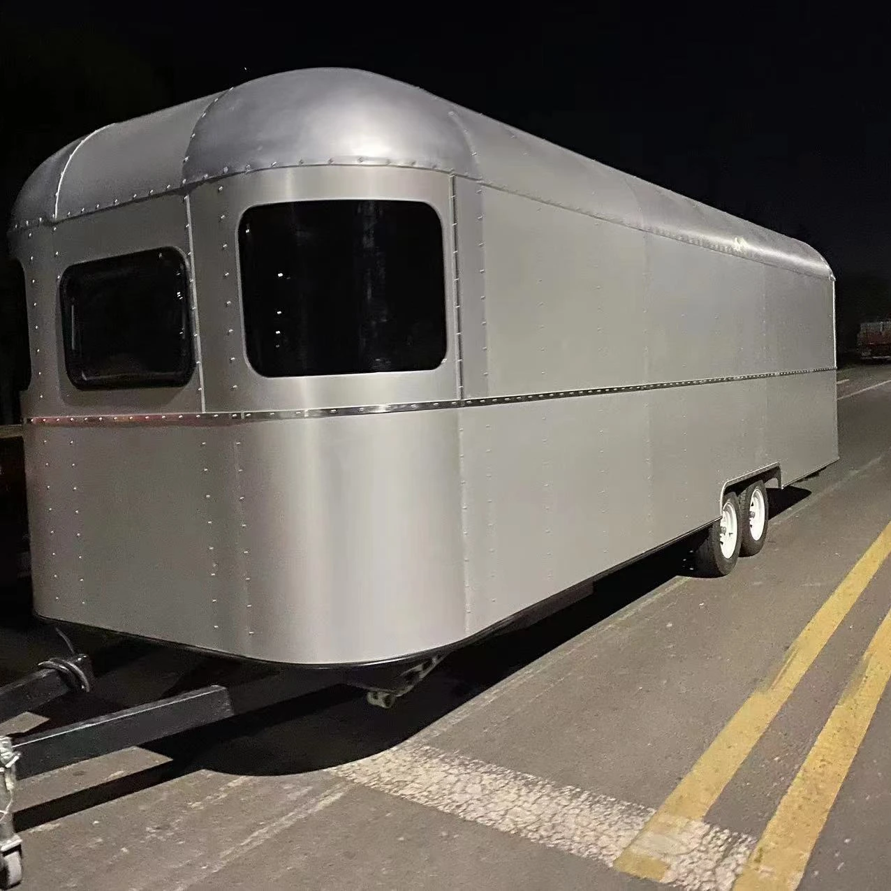 big size Multifunctional black mobile caravan food truck remolque food truck usa