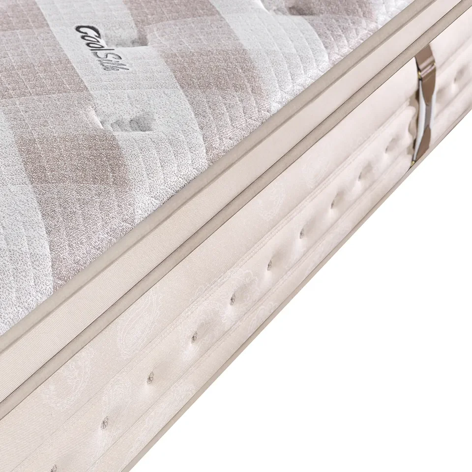 High quality cheapest regular foam compression bonnell queen king size spring mattress cotton hotel bed set of mattresses