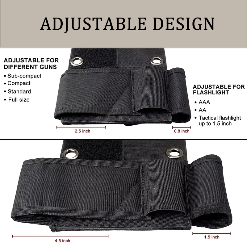 OWB Holster Gun Deposit Durable Concealed Waist Holder Neoprene Stable Easy to Carry