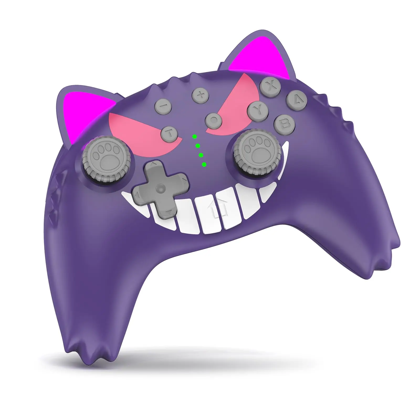 OEM Cute Purple Cartoon Switch Pro Joystick Joypad 6-Axis Wireless Game Controller with Gyro Axis Turbo Dual Vibration