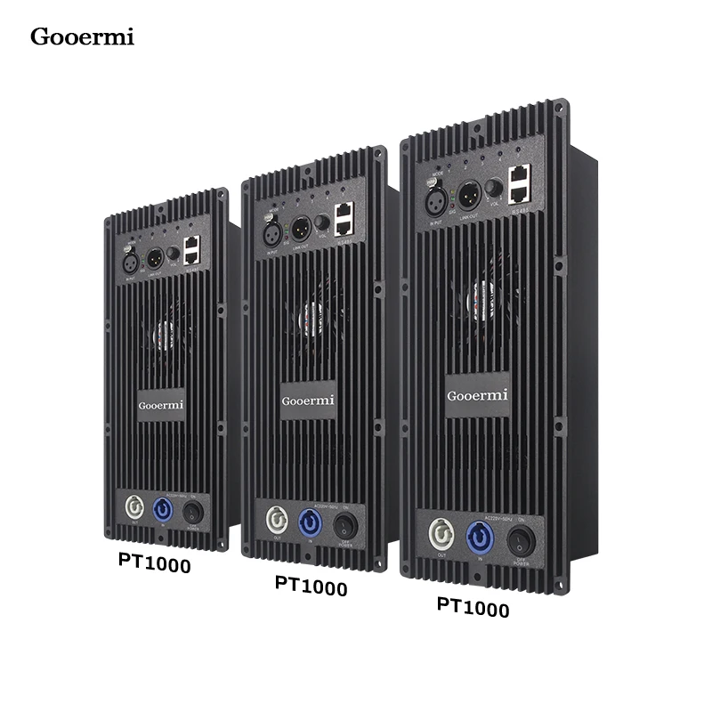 Gooermi PT1000 профессиональный 2-канальный усилитель модуль активный динамик DSP усилитель плата с зубцом Bule