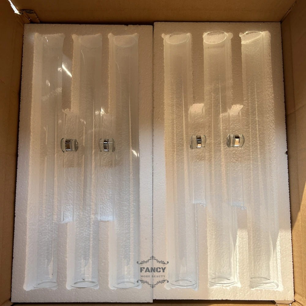 Clear Cylinder Flower Stand glass cylinder vase wedding centerpieces table decorations decorations for events party supplies