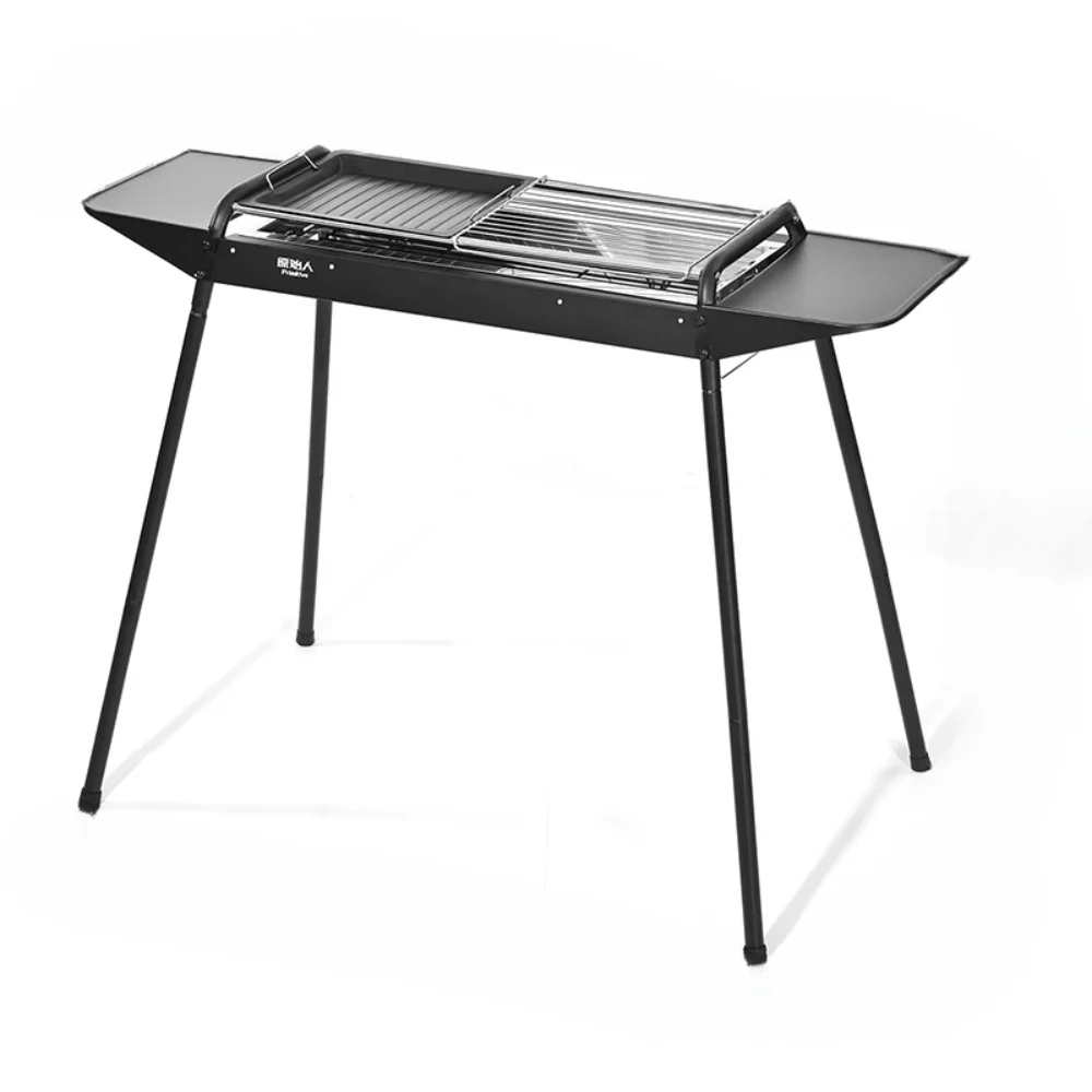 Multifunctional Storage Rack Charcoal Barbecue Grills Stainless Steel BBQ Grill