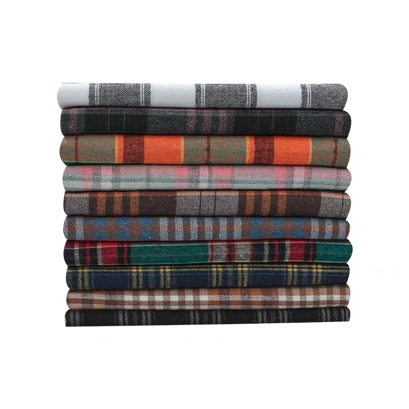 100% Fabrics Stock Shirt Woven Cotton Yarn Dyed Shirting Fabric