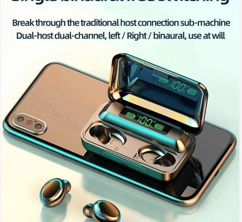 King Star Black Touch Control Earbuds