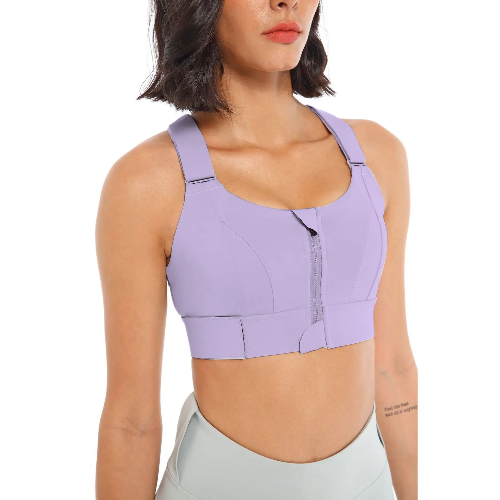 Plus Size Sexy Sports Bra Women Training Gym Fitness Shockproof Bra Top Adjustable Straps Yoga Wear