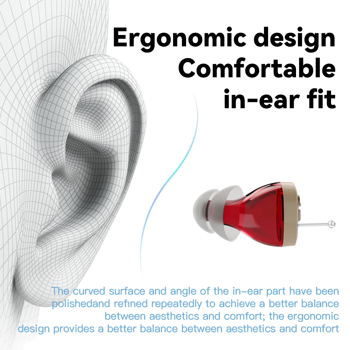 CIC Mini Hearing Aids Rechargeable Device Wholesale Hearing Aids For Senior Hearing Loss Manufacturer Digital Wireless Products