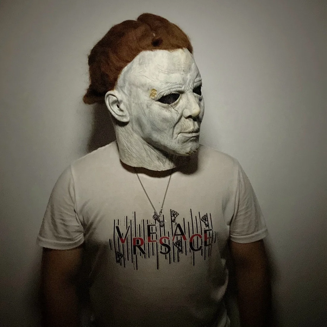 Michael Myers Mask Halloween Creepy Creepy Full Head Cosplay Killer Michael Myers Party Masks Props Horror Latex Mask