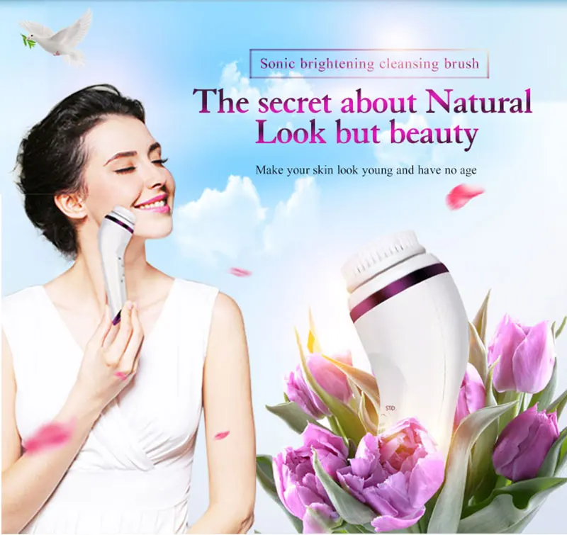 3 In1 Multifunction Electric Face Skin Care Massage Good Price Ultrasonic Facial Cleansing Brush
