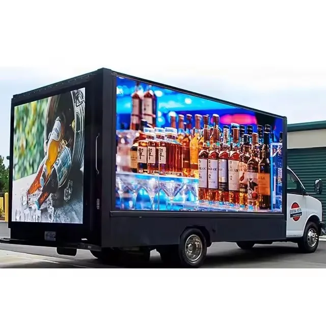 Customized Digital Commercial Sign P10 Outdoor Waterproof Video Wall Pickup Truck Car Advertising Led Display Screen