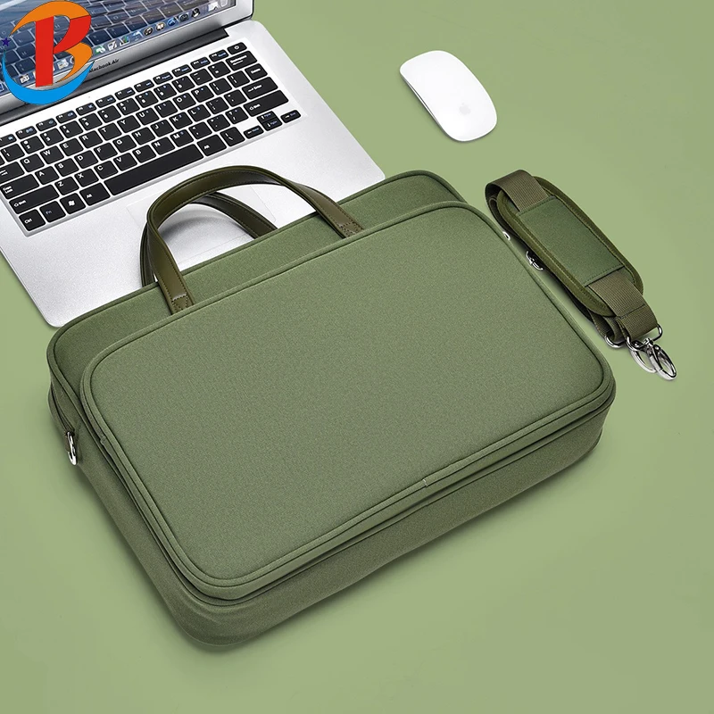 13-15.6 Inch Laptop Messenger Bag for Lenovo Universal Portable Handle with Soft Lining Travel Men Carrying Women Laptop Sleeve