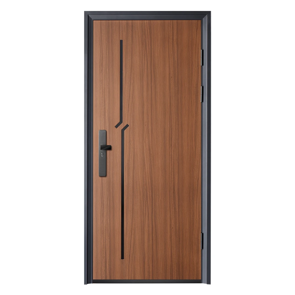 Wholesale 70mm Apartment Entrance Safety Door Modern Intelligent Secured Outdoor Door