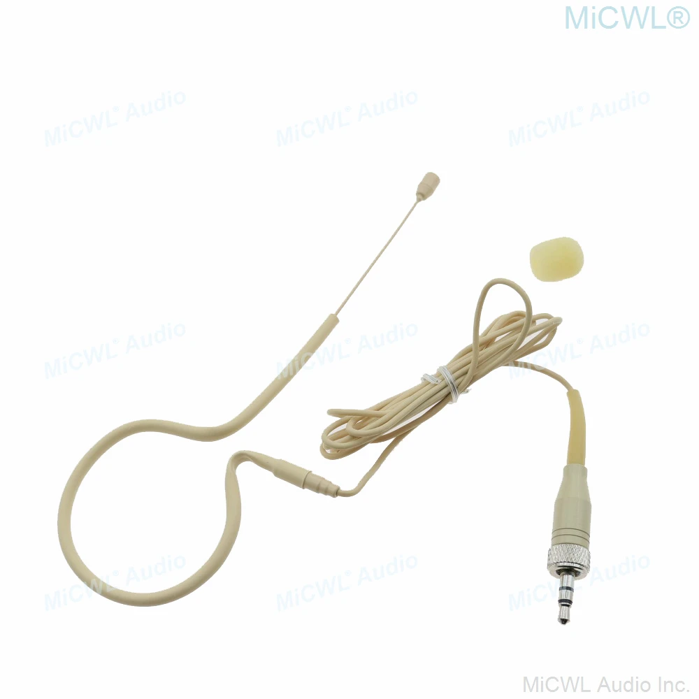 AVX20 CreamColor Single Ear Hook Headset Microphone For AVX G2 G3 G4 XS EW Evolution Digital 6000 9000 Wireless Mic System