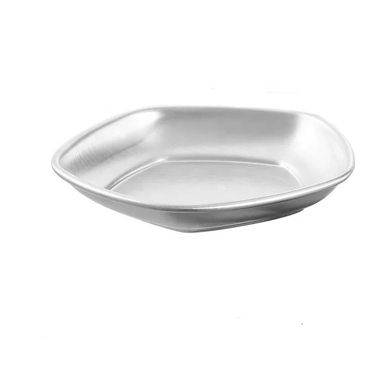 304 Stainless Steel Korean Seasoning Dish Japanese Sushi Soy Sauce Dish Mini Irregular Shaped Stainless Steel Serving Tray