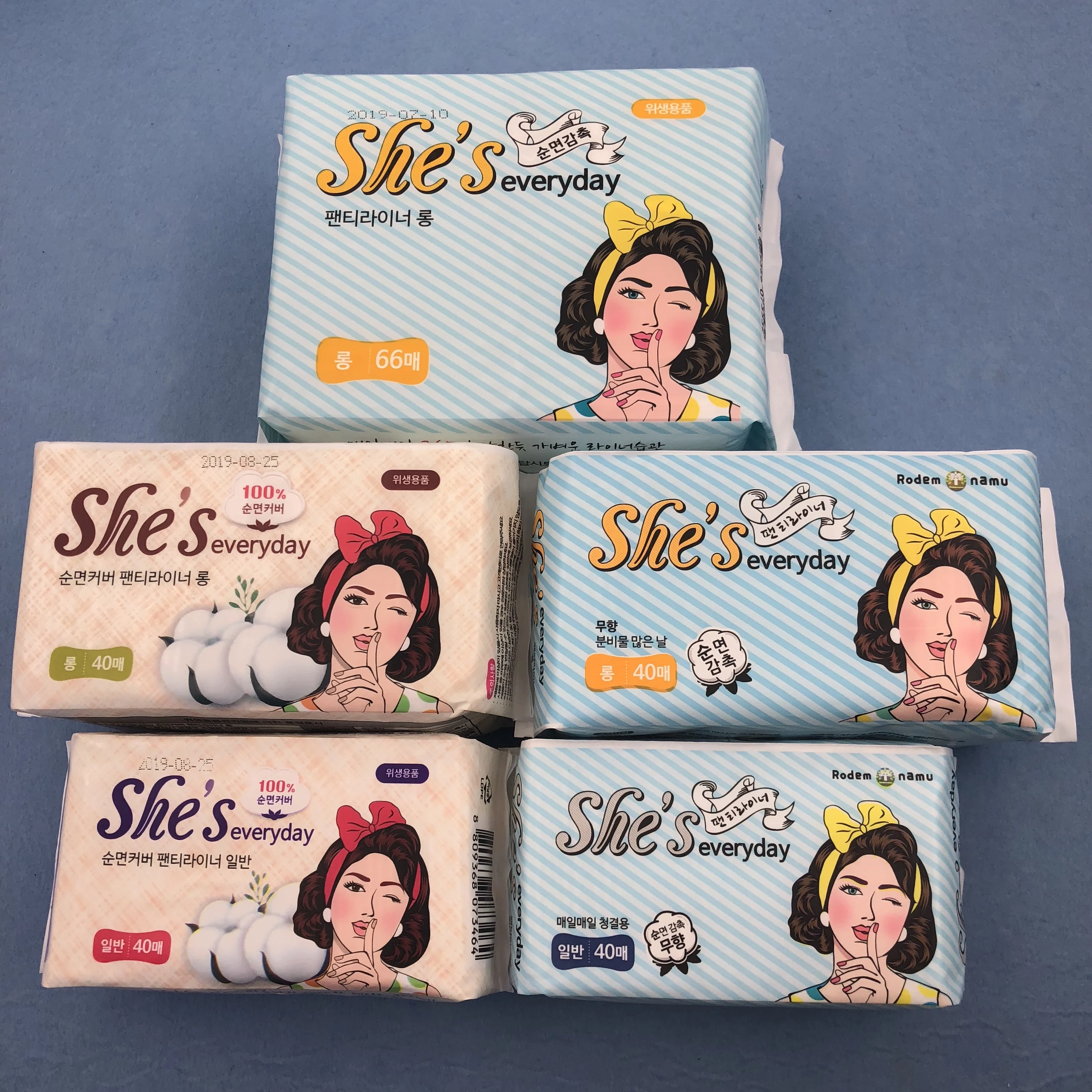 wholesale OEM Brand 155mm women butterfly panty liners