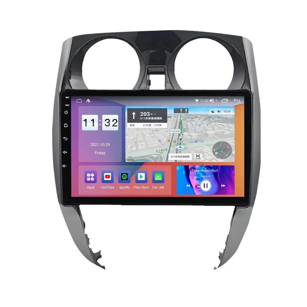 MEKEDE Android 11 8-ядерный 8 + 128G Авторадио для Nissan Note 2012-2019 автомобильная видеокамера 360 цанговый вентилятор BT стерео AM FM