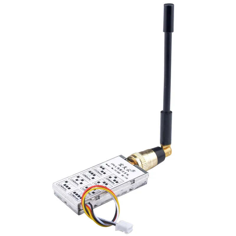 1.2G 1W 1000mW 8CH Transmitter TX1000 TX 12CH Receiver RX FPV 1.2Ghz Up to 3km for RC Models Drone Quad Enhancement Booster