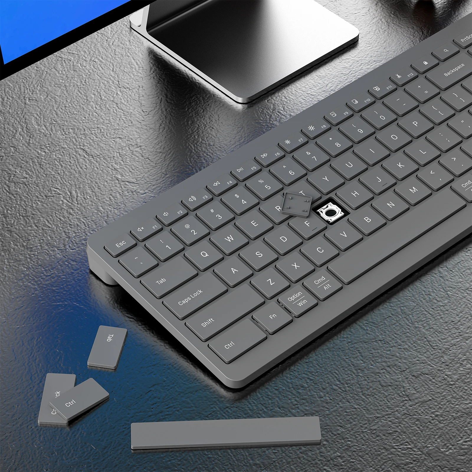 Customize Spanish Russia Arabic Wired Office Keyboard AI Copilot Key Silent Ultra-thin Keyboard and Mouse for Computer Laptop