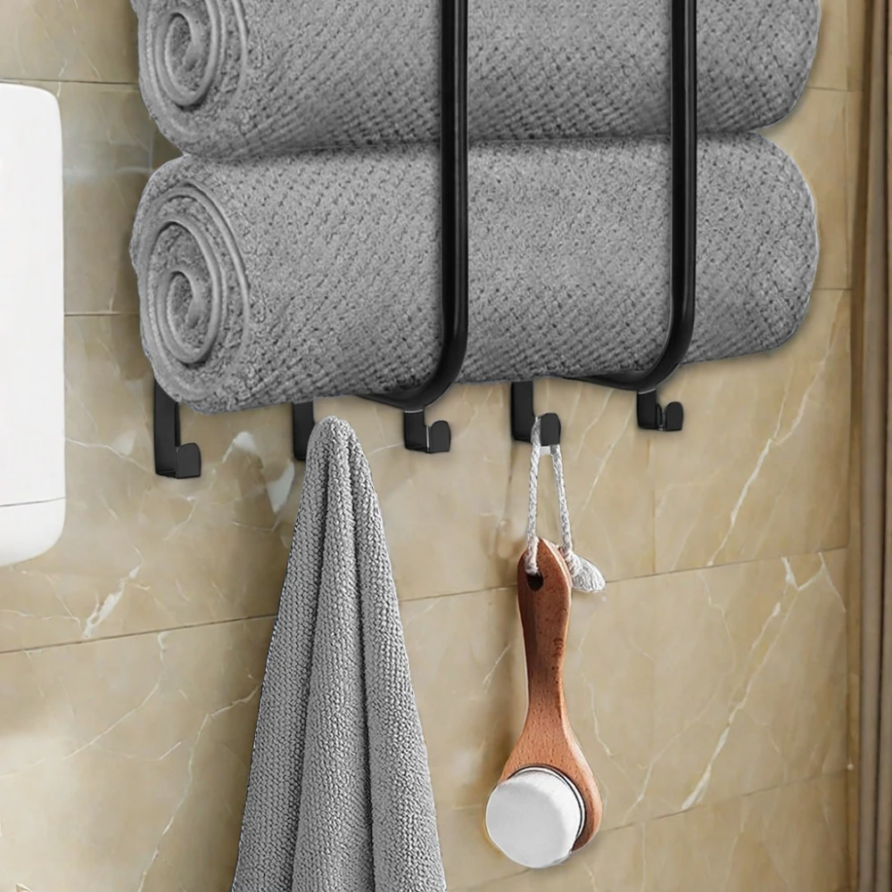 Sopewod Smart Bath Holders Bathroom Storage Shelves for Living Room Towel Rack & Storage Rack