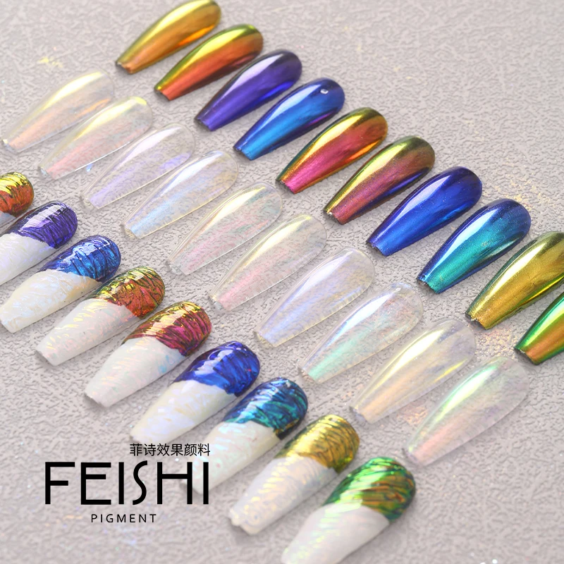 Заводская распродажа, жидкий волшебный пигмент с зеркальным эффектом, хромированный порошок для ногтей
