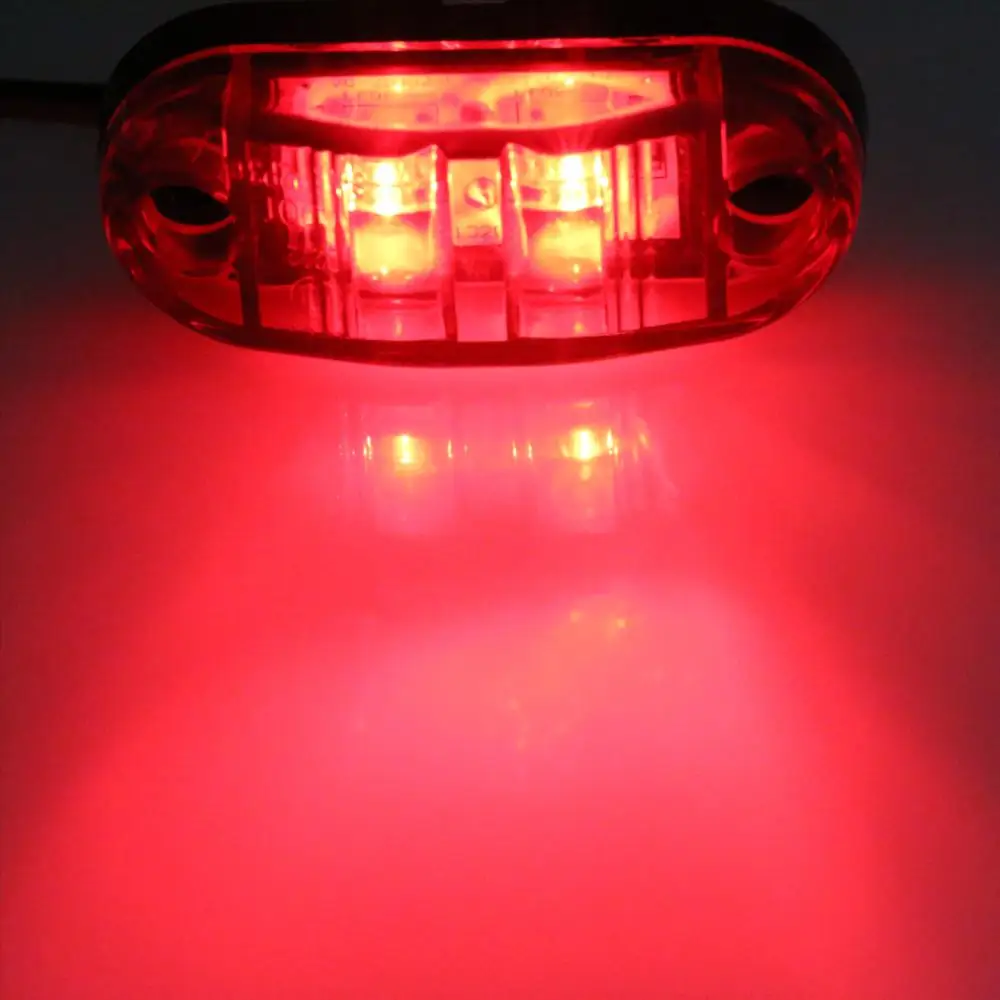 
Led light car three color amber white 3.8 inch 12v/24v red truck side lamp 
