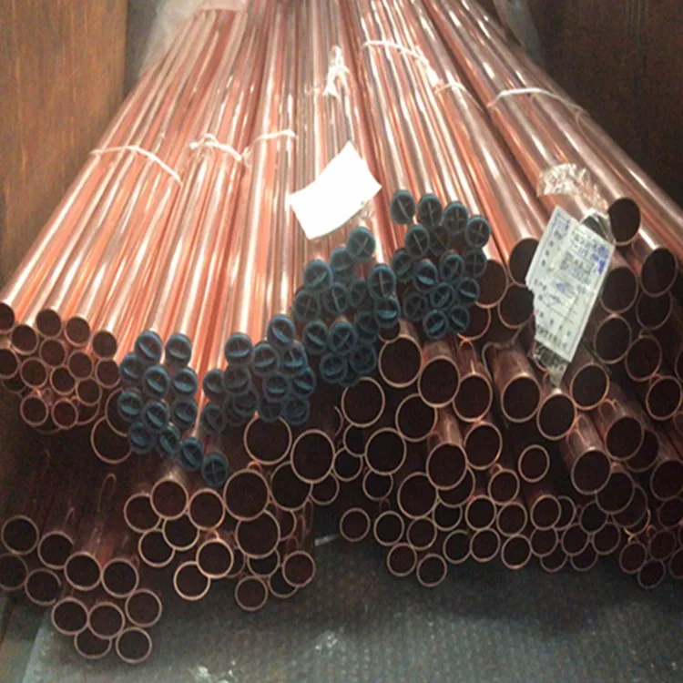 Copper pipes C11000 straight copper water tube ASTM B88 EN1057 copper tubes