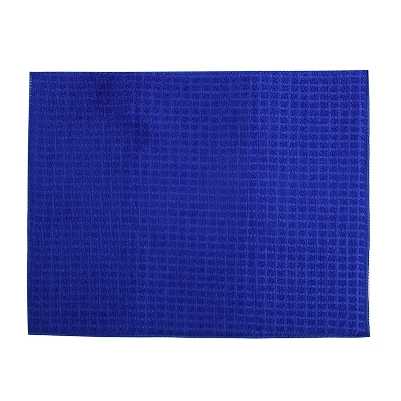 Microfiber dish drying mat Superfine fiber polyester warp knitted grid drying pad compound sponge absorbent table mat
