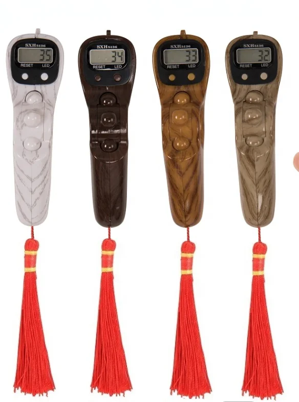 Factory wholesale Muslim LED finger Tasbih Digital Tally Counter electronic rosary counter 5 colour hand tasbeeh Beads counter