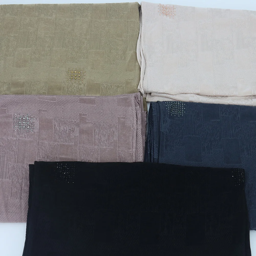 Wholesale New Solid Color Plain Elastic Modal Viscose Muslim Jersey Hijab Scarf
